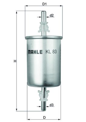 MAHLE KL 83 Fuel Filter