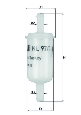 Fuel Filter MAHLE KL 97/1 OF