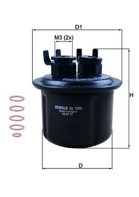 Fuel Filter MAHLE KL 1050D