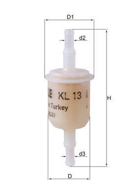 Fuel Filter MAHLE KL 13 OF