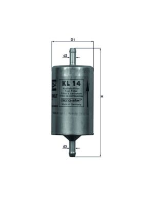 MAHLE KL 14 Fuel Filter