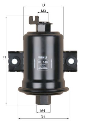 Fuel Filter MAHLE KL 140