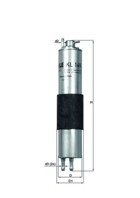 MAHLE KL 149 Fuel Filter