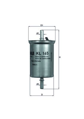 MAHLE KL 165 Fuel Filter