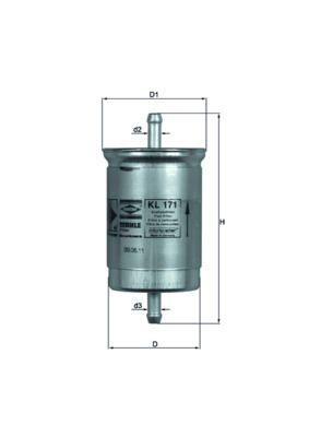 MAHLE KL 171 Fuel Filter