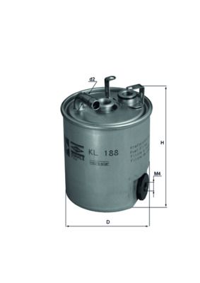 Fuel Filter MAHLE KL 188