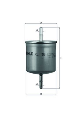 MAHLE KL 196 Fuel Filter