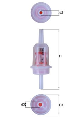 MAHLE KL 23 Fuel Filter