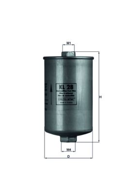 Fuel Filter MAHLE KL 28