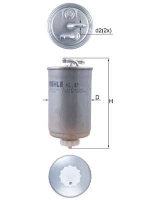 MAHLE KL 43 Fuel Filter
