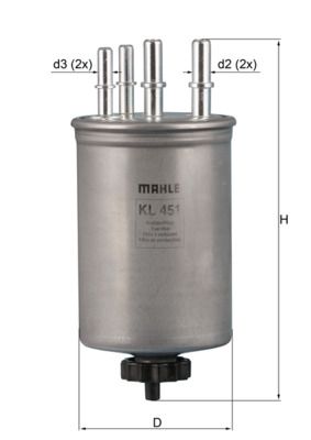Fuel Filter MAHLE KL 451