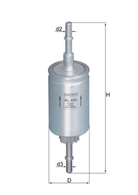 MAHLE KL 458 Fuel Filter