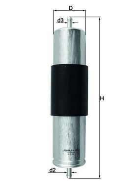 MAHLE KL 473 Fuel Filter