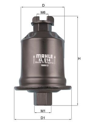 MAHLE KL 514 Fuel Filter