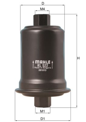 MAHLE KL 522 Fuel Filter