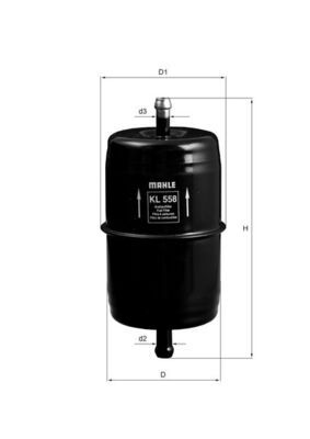 Fuel Filter MAHLE KL 558