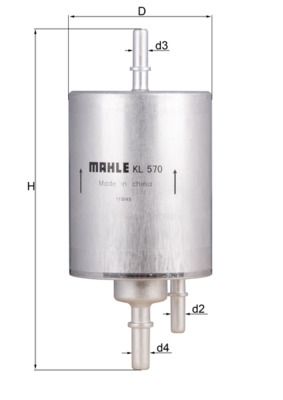 Fuel Filter MAHLE KL 570