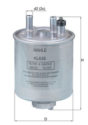 MAHLE KL 638 Fuel Filter