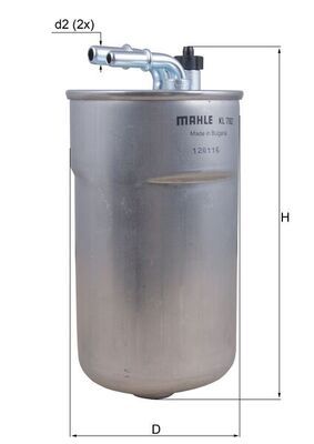 MAHLE KL 792 Fuel Filter
