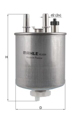 MAHLE KL 834 Fuel Filter