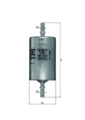 MAHLE KL 84/2 Fuel Filter