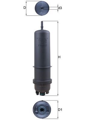 MAHLE KL 872/7 Fuel Filter