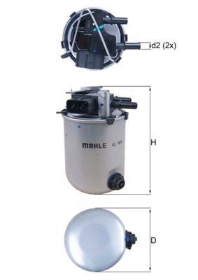 MAHLE KL 909 Fuel Filter