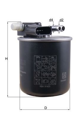 Fuel Filter MAHLE KL 911