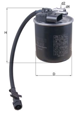 MAHLE KL 912 Fuel Filter