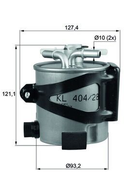 MAHLE KLH 44/25 Fuel Filter