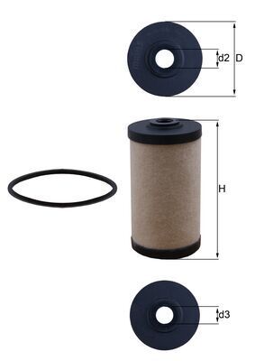 MAHLE KX 43 Fuel Filter