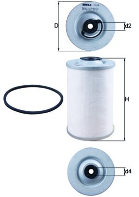 MAHLE KX 44D Fuel Filter