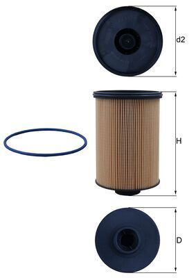 MAHLE KX 659D Fuel Filter