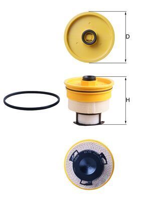 MAHLE KX 716D Fuel Filter