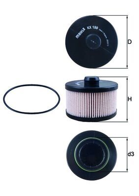 Fuel Filter MAHLE KX 199D