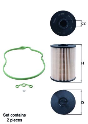 Fuel Filter MAHLE KX 200D/S