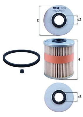 MAHLE KX 218D Fuel Filter