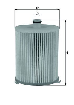 MAHLE KX 245/4D Fuel Filter