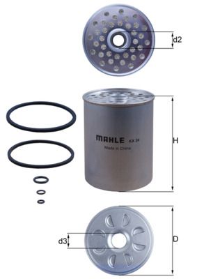 MAHLE KX 24D Fuel Filter