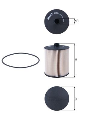 MAHLE KX 335D Fuel Filter