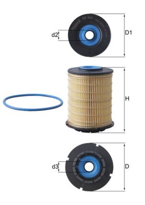 MAHLE KX 404D Fuel Filter
