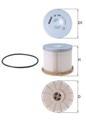MAHLE KX 505D Fuel Filter