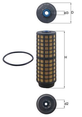 MAHLE KX 564D Fuel Filter