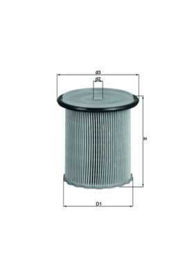 MAHLE KX 74 Fuel Filter