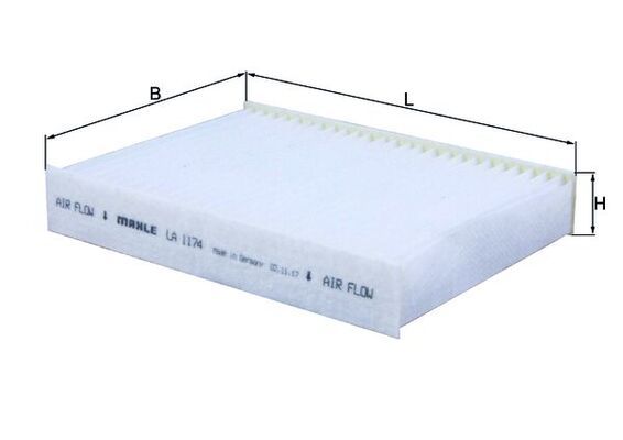 MAHLE LA 1174 Filter, cabin air