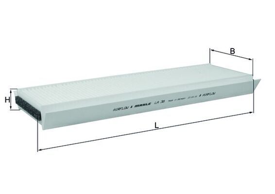 MAHLE LA 38 Filter, cabin air