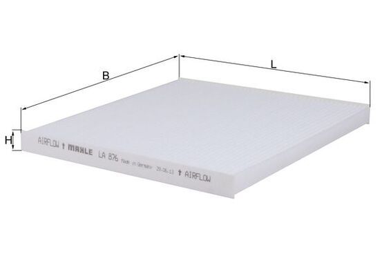 MAHLE LA 876 Filter, cabin air