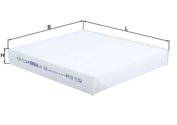 MAHLE LA 100 Filter, cabin air