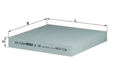 Filter, cabin air MAHLE LA 136