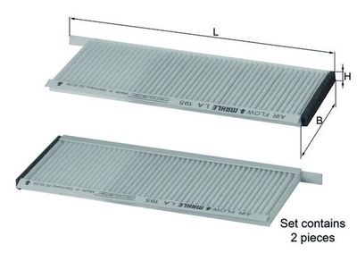 Filter, cabin air MAHLE LA 195/S